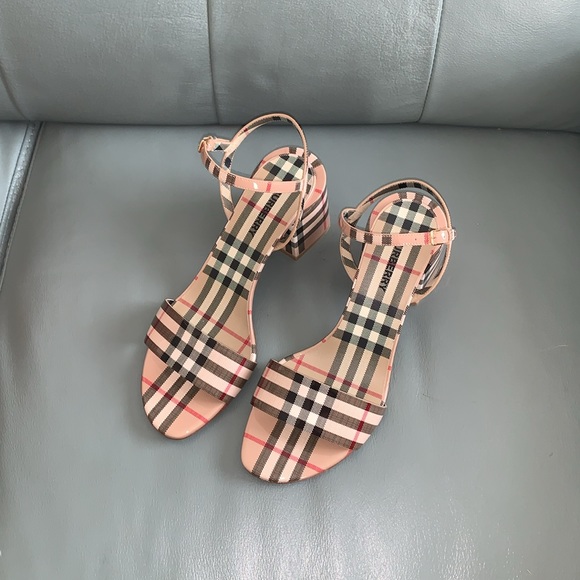 Burberry Cornwall Check Ankle Strap Sandal - Picture 2 of 8